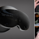 An unofficial render of Meta's Project Cambria headset appears alongside three captures from a new video of the unreleased hardware allegedly being unboxed.